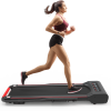 Under Desk Walking Pad Treadmill Foldable with Handlebar Remote Controll