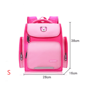 Primary Student School Bag (Option: Rose Red-S)