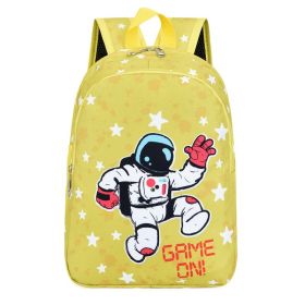 Elementary school bag boys and girls backpack (Color: Yellow)