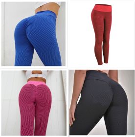 Plaid Leggings Fitness Yoga Pants Women's Seamless High Waist Leggings Breathable Gym (Option: Set4-XL)