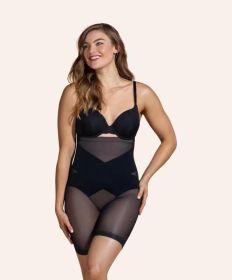 High Waist Traceless Corset Belly Lifting Buttock Body Shaping Panties (Option: Black-3XL)