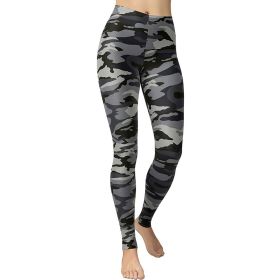 Fashing Running High Waist Women's Casual Pants Causal Leggings (Option: 10Printing-2XL)