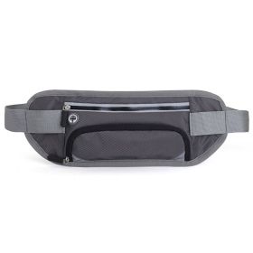 Running Waist Belt Bag Marathon With Water Bottle For 4.8-6.6 Inch Phone Sports Trail Running Bag Men Women Fanny Pack (Color: Grey)