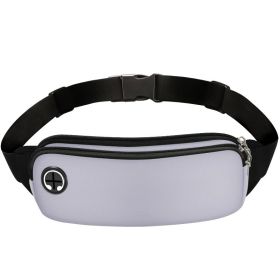 Men's And Women's Sports Mobile Phone Waist Pack (Color: Light Grey)