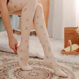 Black Shivering Leggings Autumn And Winter (Option: Skin Color 2243-Average Size)