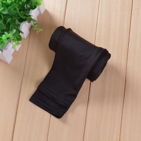 Spring And Autumn Milk Silk Girls' Tight Elastic Bottoming Cropped Pants (Option: Black-100Yards)