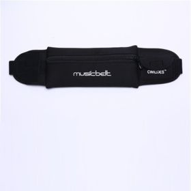 Anti-theft Waterproof Outdoor Fitness Sports Waist Bag (Option: Black-L)