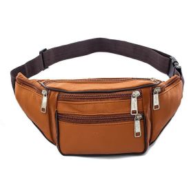 Sports High Capacity Mobile Phone Running Waist Bag (Option: Yellow-30x5x14cm)